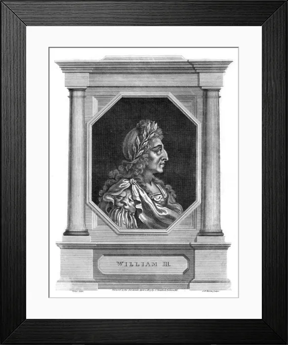Framed Print : William III, King of England, Scotland and Ireland, (1803). Artist: AW Warren