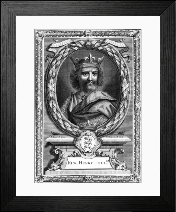 Framed Print : Henry II, King of England. Artist: P Vanderbanck Framed Print : Henry II, King of England. Artist: P Vanderbanck