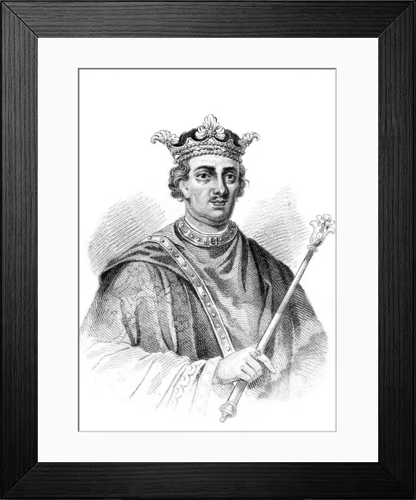 Framed Print : Henry II, King of England. Artist: R Page Framed Print : Henry II, King of England. Artist: R Page