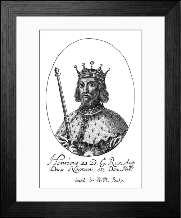 Framed Print : Henry II, King of England. Artist: Robert Peake Framed Print : Henry II, King of England. Artist: Robert Peake