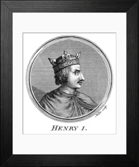 Framed Print : Henry I, King of England. Artist: Miller Framed Print : Henry I, King of England. Artist: Miller