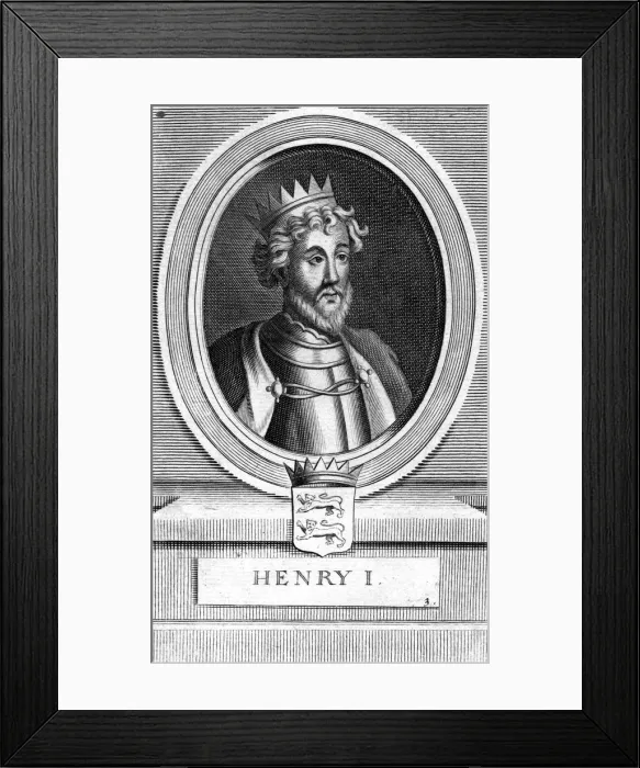 Framed Print : Henry I, King of England Framed Print : Henry I, King of England