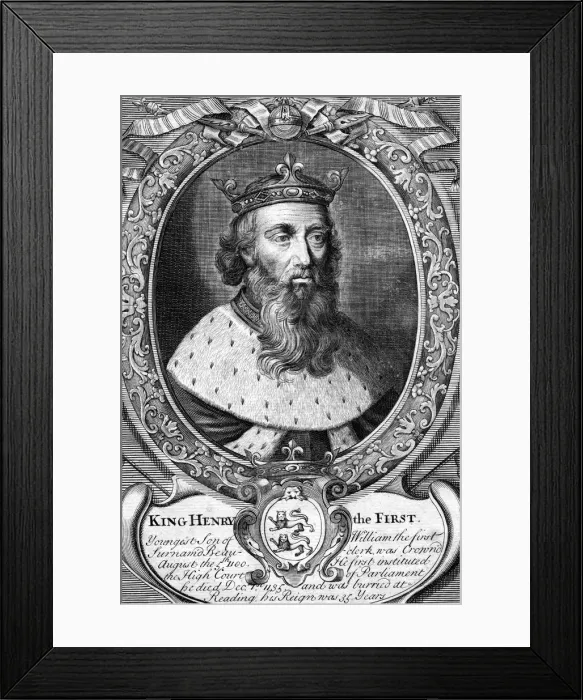 Framed Print : Henry I, King of England Framed Print : Henry I, King of England