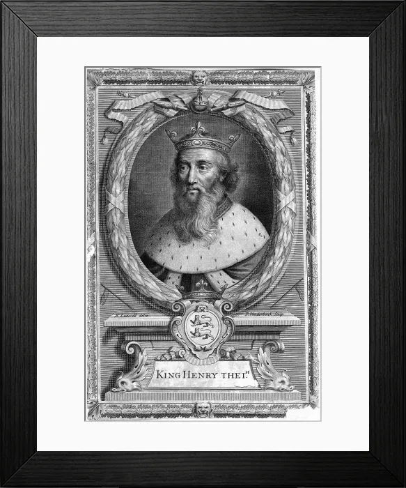 Framed Print : Henry I, King of England. Artist: P Vanderbanck Framed Print : Henry I, King of England. Artist: P Vanderbanck