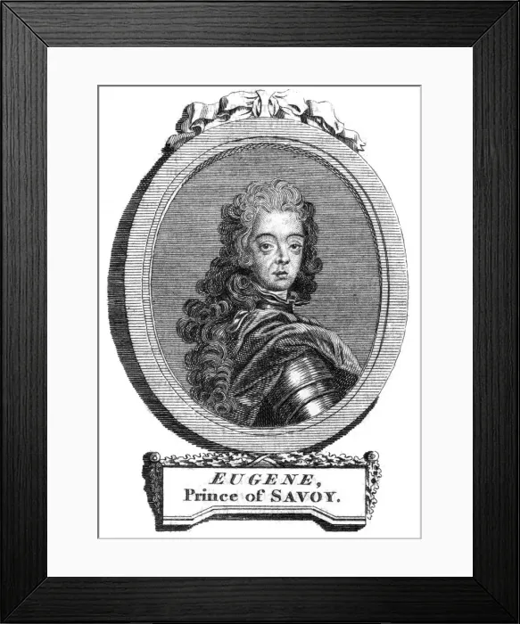 Framed Print : Prince Eugene of Savoy, general in the Austrian army Framed Print : Prince Eugene of Savoy, general in the Austrian army