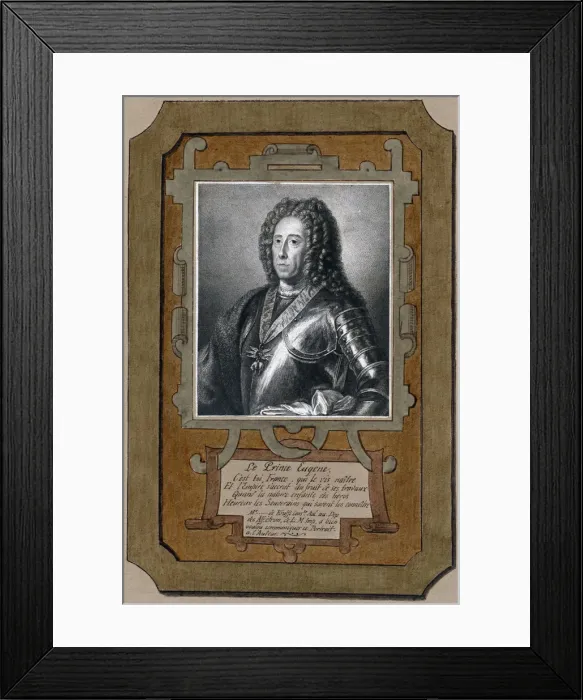 Framed Print : Prince Eugene of Savoy, general in the Austrian army Framed Print : Prince Eugene of Savoy, general in the Austrian army