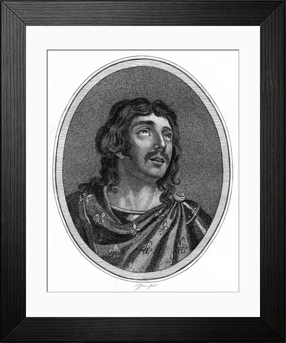Framed Print : Louis IX, King of France, (1791). Artist: J Jones Framed Print : Louis IX, King of France, (1791). Artist: J Jones