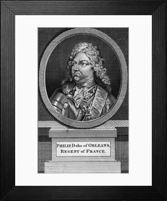 Framed Print : Philippe II, Duke of Orleans and Regent of France Framed Print : Philippe II, Duke of Orleans and Regent of France
