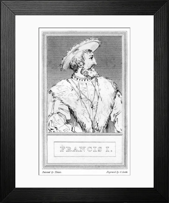 Framed Print : Francis I, King of France, (1807). Artist: G Cooke Framed Print : Francis I, King of France, (1807). Artist: G Cooke