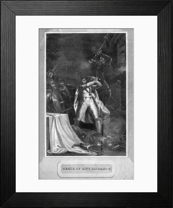 Framed Print : Death of King Richard II, 1400 Framed Print : Death of King Richard II, 1400
