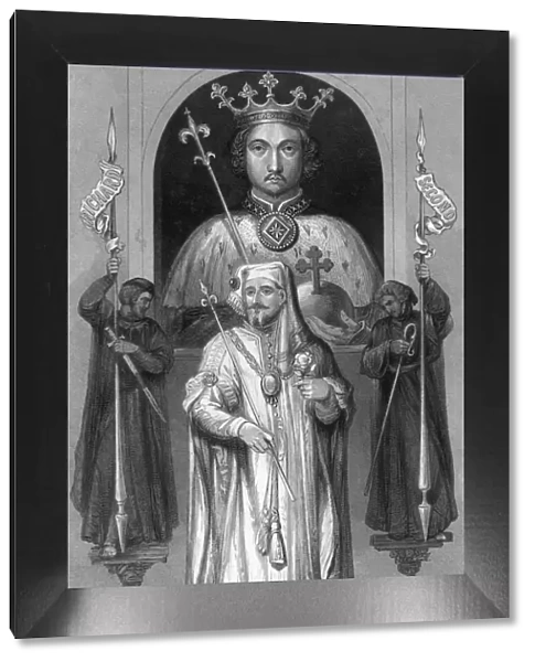 Richard II and Henry IV, Kings of England. Artist: TA Prior