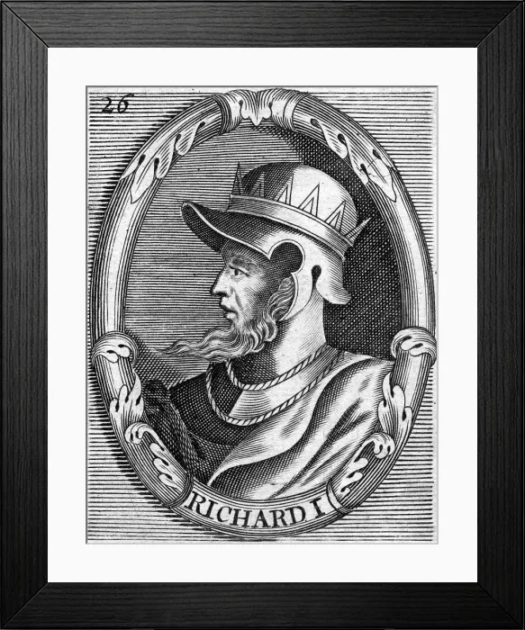 Framed Print : Richard I, King of England Framed Print : Richard I, King of England