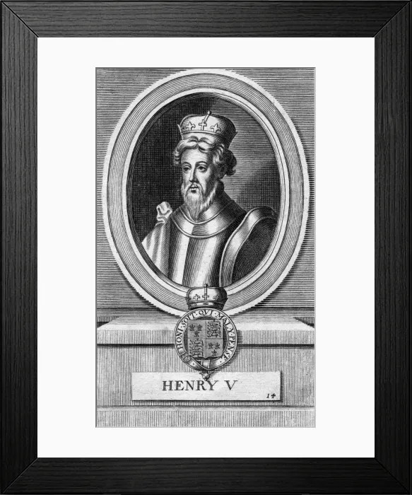 Framed Print : Henry V, King of England Framed Print : Henry V, King of England