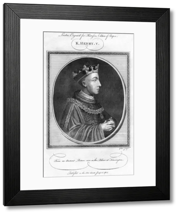 Framed Print : Henry V, King of England. Artist: Goldar Framed Print : Henry V, King of England. Artist: Goldar