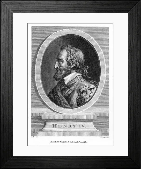 Framed Print : Henry IV, King of France, (1812). Artist: Bromley Framed Print : Henry IV, King of France, (1812). Artist: Bromley