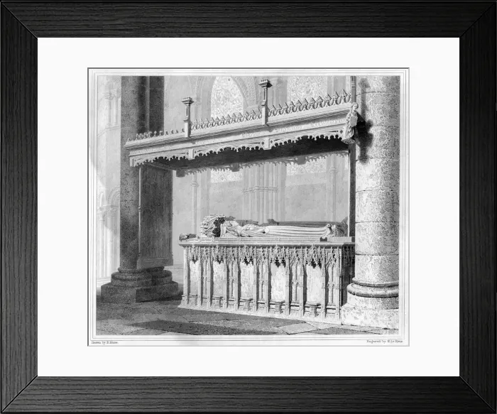 Framed Print : Tomb of Henry IV and his Queen Joan of Navarre in Canterbury Cathedral, 1825. Artist: John Le Keux Framed Print : Tomb of Henry IV and his Queen Joan of Navarre in Canterbury Cathedral, 1825. Artist: John Le Keux
