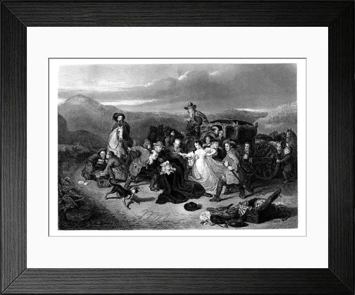 Framed Print : The Murder of Archbishop Sharpe, 1860. Artist: K Bourne Framed Print : The Murder of Archbishop Sharpe, 1860. Artist: K Bourne