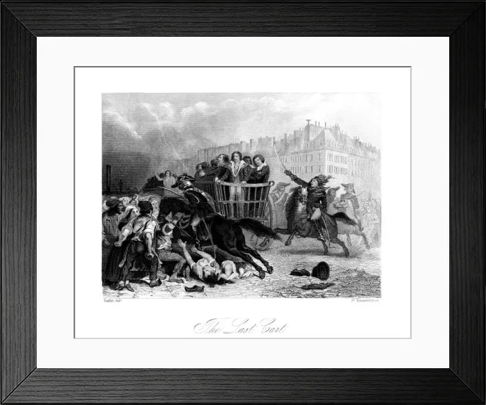 Framed Print : The Last Cart, 1845. Artist: J Somerville Framed Print : The Last Cart, 1845. Artist: J Somerville