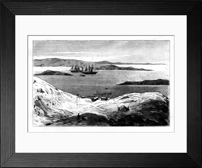 Framed Print : The port of Angra Pequena, Namibia, 19th century Framed Print : The port of Angra Pequena, Namibia, 19th century
