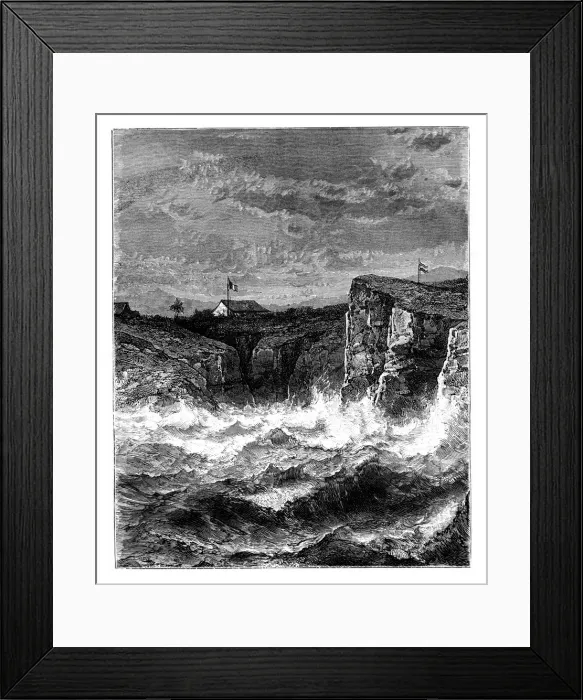 Framed Print : On the Coast, Angola, 19th century. Artist: T Weber Framed Print : On the Coast, Angola, 19th century. Artist: T Weber