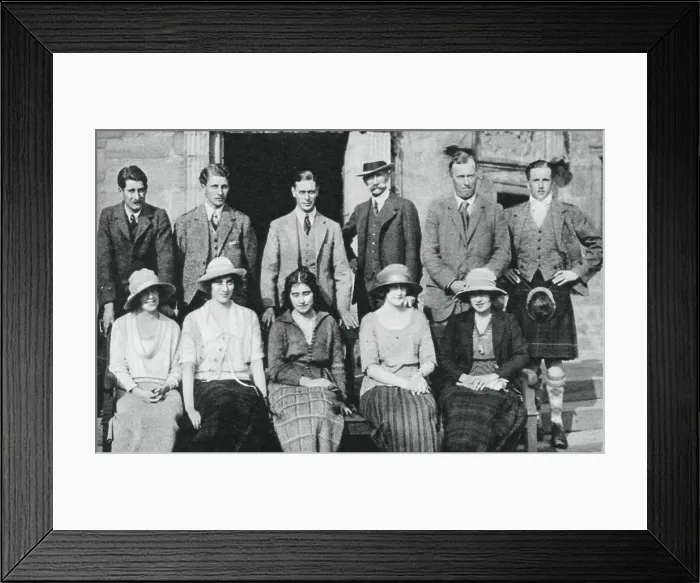 Framed Print : The Duke of York with the Earl of Strathmores shooting party, Scotland, 1921 Framed Print : The Duke of York with the Earl of Strathmores shooting party, Scotland, 1921