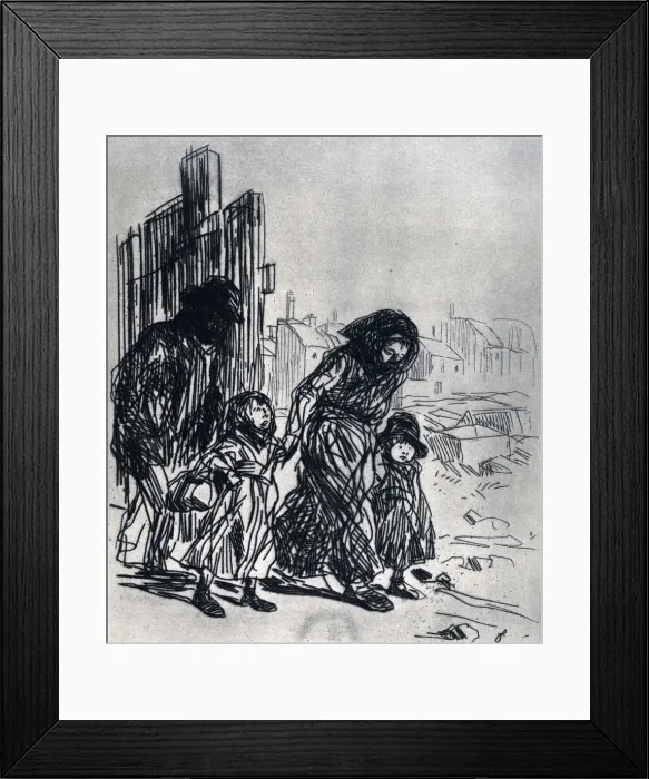 Framed Print : After the Seizure, 1925. Artist: Jean Louis Forain Framed Print : After the Seizure, 1925. Artist: Jean Louis Forain