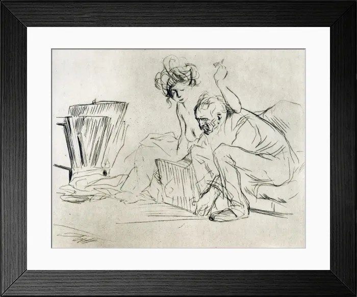 Framed Print : The Model at Rest, 1925. Artist: Jean Louis Forain Framed Print : The Model at Rest, 1925. Artist: Jean Louis Forain