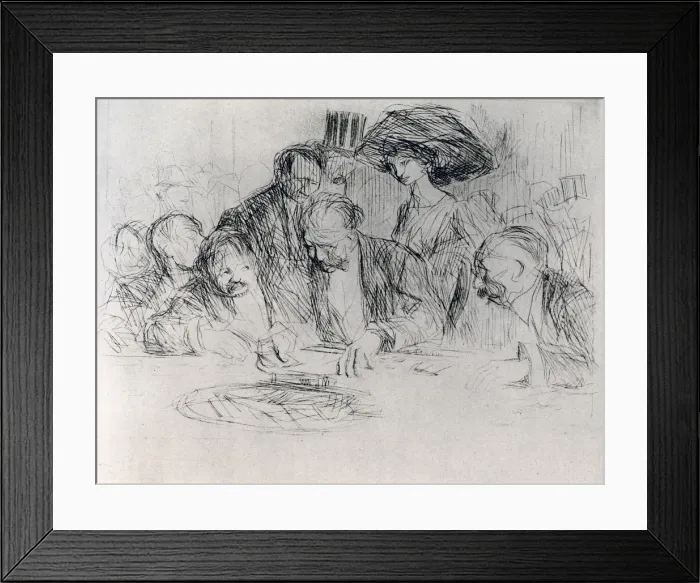 Framed Print : At the Gambling Table, 1925. Artist: Jean Louis Forain Framed Print : At the Gambling Table, 1925. Artist: Jean Louis Forain
