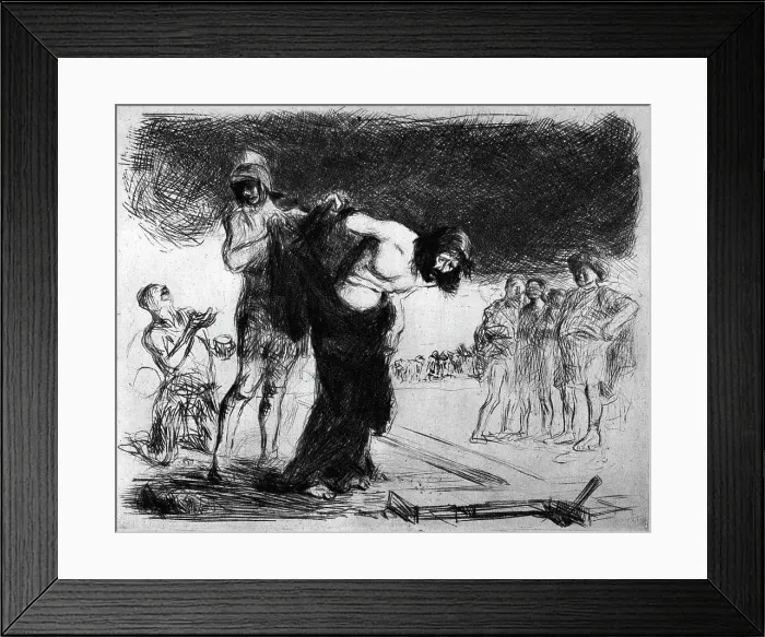 Framed Print : Christ Stripped of His Clothing, 1925. Artist: Jean Louis Forain Framed Print : Christ Stripped of His Clothing, 1925. Artist: Jean Louis Forain