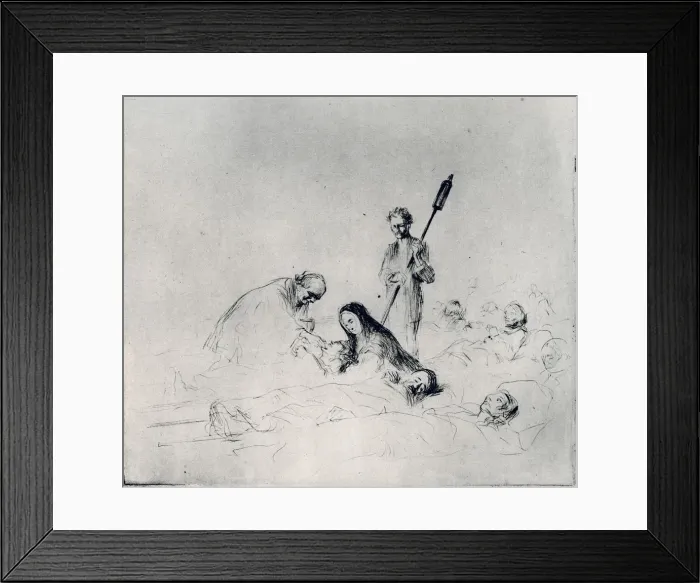 Framed Print : The Communion of the Patients, 1925. Artist: Jean Louis Forain Framed Print : The Communion of the Patients, 1925. Artist: Jean Louis Forain