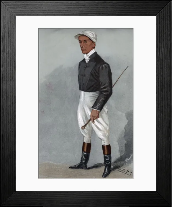 Framed Print : Fred Rickaby, English jockey 1901. Artist: Spy Framed Print : Fred Rickaby, English jockey 1901. Artist: Spy