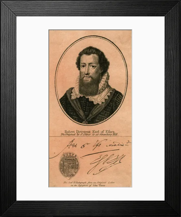 Framed Print : Robert Devereux, 2nd earl of Essex Framed Print : Robert Devereux, 2nd earl of Essex