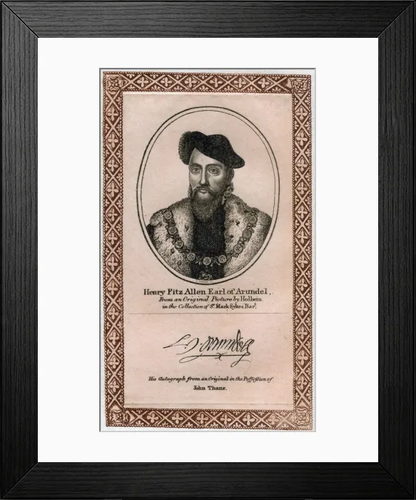 Framed Print : Henry Fitzalan, 19th Earl of Arundel Framed Print : Henry Fitzalan, 19th Earl of Arundel