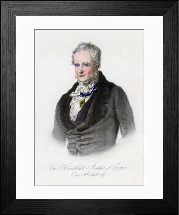 Framed Print : Alexander von Humboldt, Prussian naturalist and explorer, (c19th century) Framed Print : Alexander von Humboldt, Prussian naturalist and explorer, (c19th century)