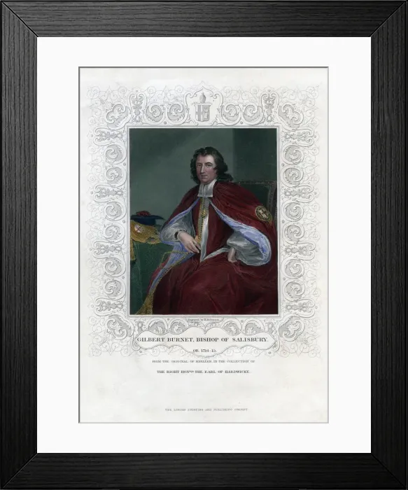 Framed Print : Gilbert Burnet, Scottish theologian and historian, (19th century). Artist: H Robinson