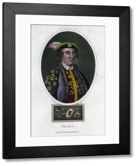 Framed Print : Pascal Paoli, 18th century Corsican general and patriot, (1820). Artist: Thomas Dale Framed Print : Pascal Paoli, 18th century Corsican general and patriot, (1820). Artist: Thomas Dale