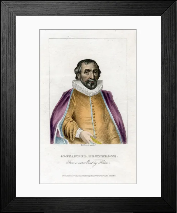 Framed Print : Alexander Henderson, Scottish theologian, (early 19th century). Artist: R Cooper Framed Print : Alexander Henderson, Scottish theologian, (early 19th century). Artist: R Cooper