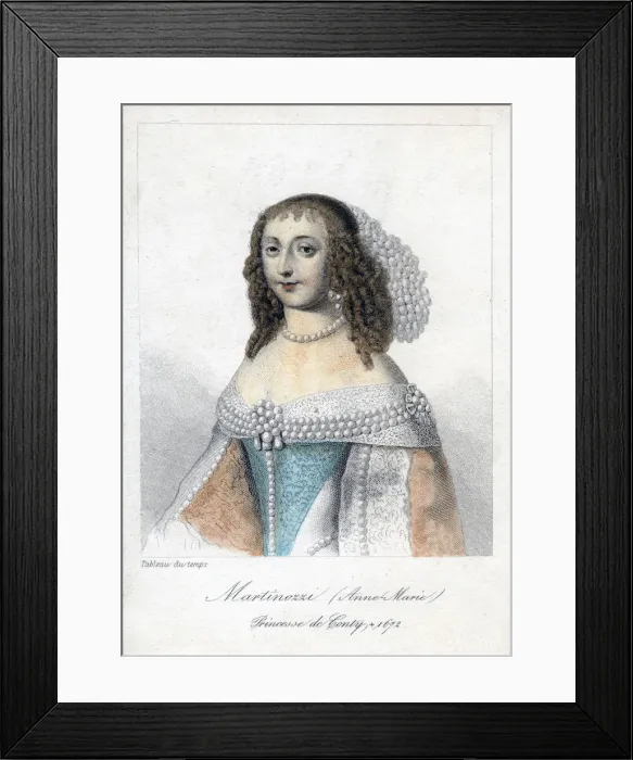 Framed Print : Anne Marie Martinozzi, 17th century Italian-born French aristocrat Framed Print : Anne Marie Martinozzi, 17th century Italian-born French aristocrat