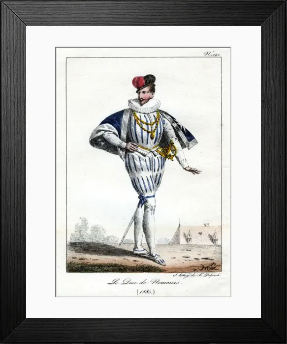 Framed Print : Jacques de Savoie, 2nd Duke of Nemours, 1580, (c1795-1825). Artist: Delpech Framed Print : Jacques de Savoie, 2nd Duke of Nemours, 1580, (c1795-1825). Artist: Delpech