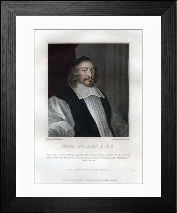 Framed Print : John Dolben, Archbishop of York, (1822). Artist: Robert Grave Framed Print : John Dolben, Archbishop of York, (1822). Artist: Robert Grave
