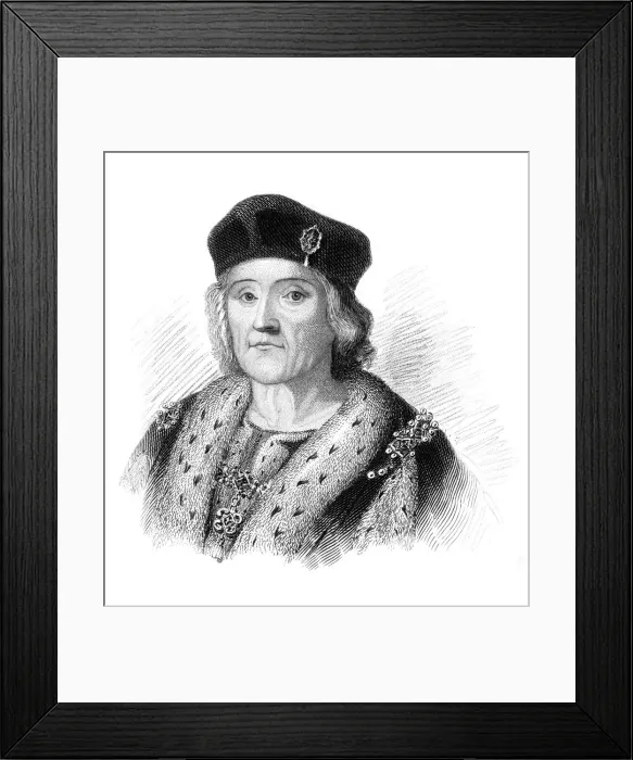 Framed Print : Henry VII, King of England, (c1850) Framed Print : Henry VII, King of England, (c1850)