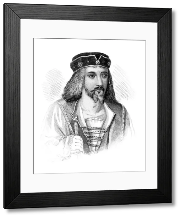 Framed Print : James I, King of Scotland, (c1850) Framed Print : James I, King of Scotland, (c1850)