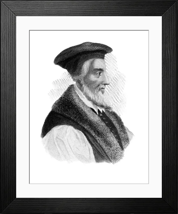 Framed Print : Hugh Latimer, Protestant martyr, (c1850) Framed Print : Hugh Latimer, Protestant martyr, (c1850)