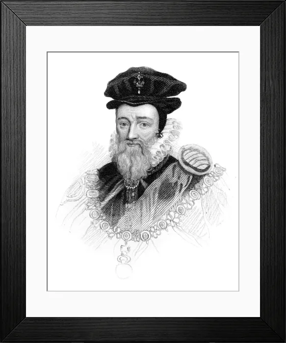 Framed Print : William Cecil, 1st Baron Burghley, (c1850) Framed Print : William Cecil, 1st Baron Burghley, (c1850)