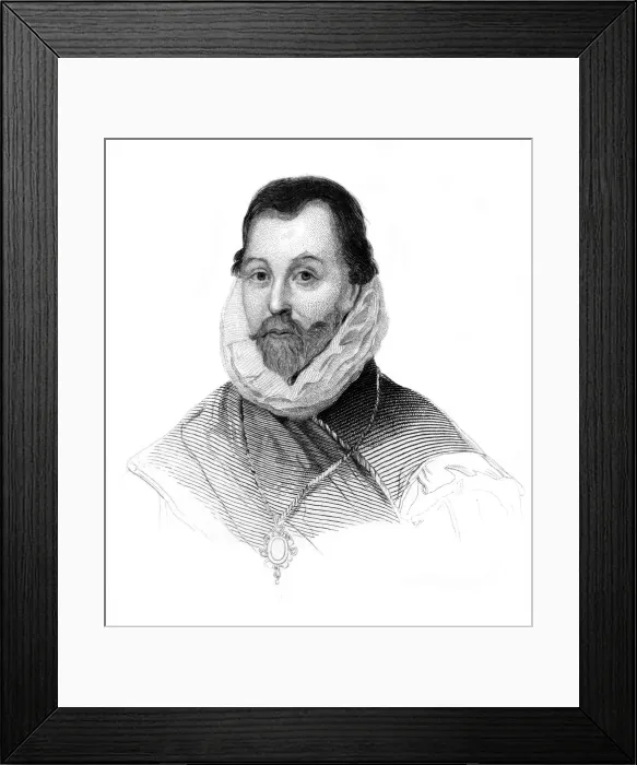 Framed Print : Sir Francis Drake, 16th century English navigator and privateer, (c1850) Framed Print : Sir Francis Drake, 16th century English navigator and privateer, (c1850)
