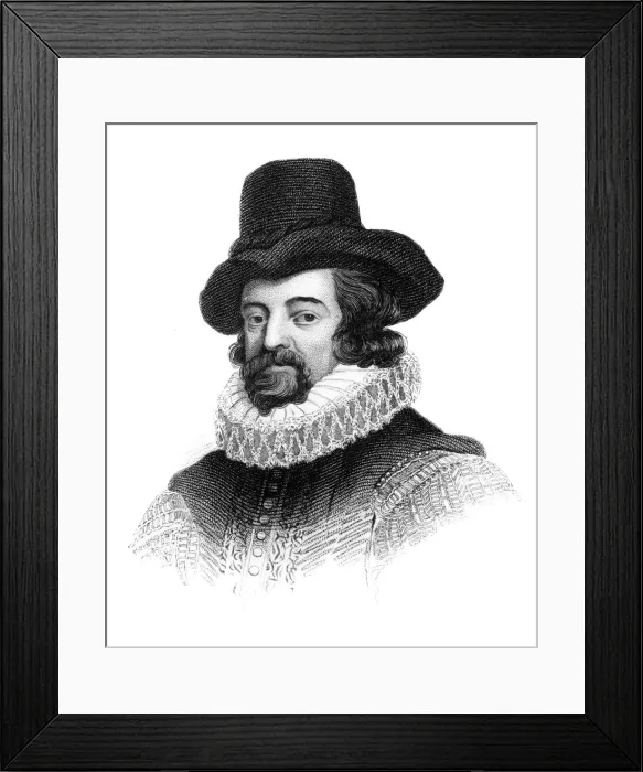Framed Print : Francis Bacon, Viscount St Albans, English philosopher, statesman and essayist, (c1850) Framed Print : Francis Bacon, Viscount St Albans, English philosopher, statesman and essayist, (c1850)
