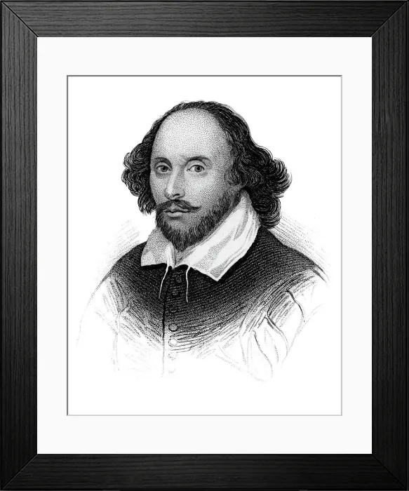 Framed Print : William Shakespeare, English poet and playwright, (c1850) Framed Print : William Shakespeare, English poet and playwright, (c1850)