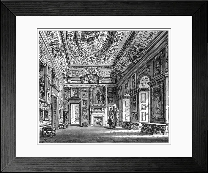 Framed Print : Queen Carolines Drawing Room, Kensington Palace, London, 1900 Framed Print : Queen Carolines Drawing Room, Kensington Palace, London, 1900