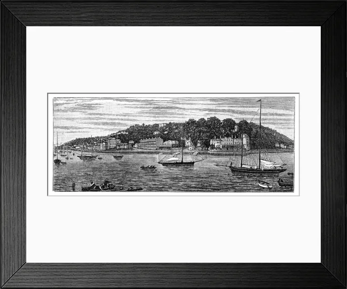 Framed Print : Cowes Harbour, Isle of Wight, 1900 Framed Print : Cowes Harbour, Isle of Wight, 1900