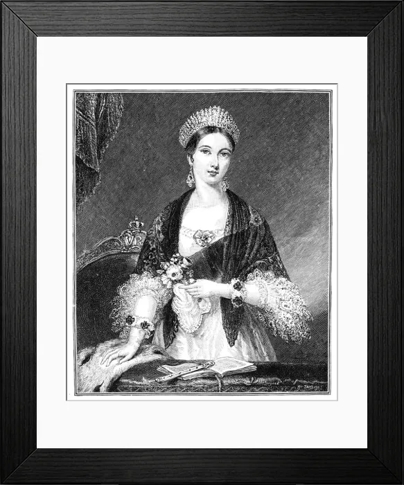 Framed Print : Queen Victoria, (1819-1901), 19th century. Artist: Taylor Framed Print : Queen Victoria, (1819-1901), 19th century. Artist: Taylor